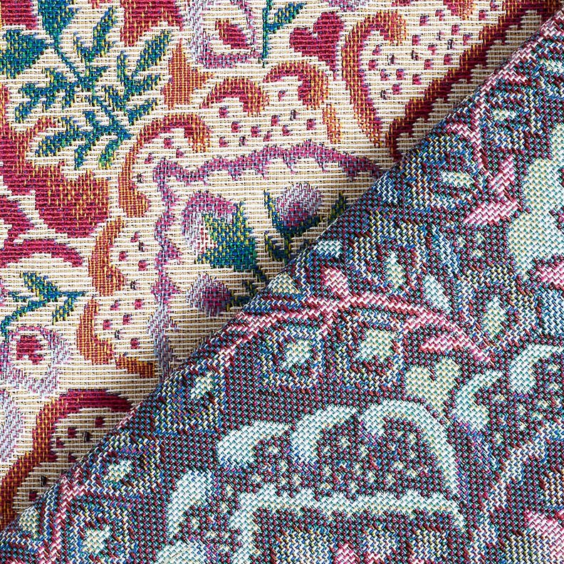 Decorative Panel Tapestry Fabric large mandala – pastel violet/light beige,  image number 4