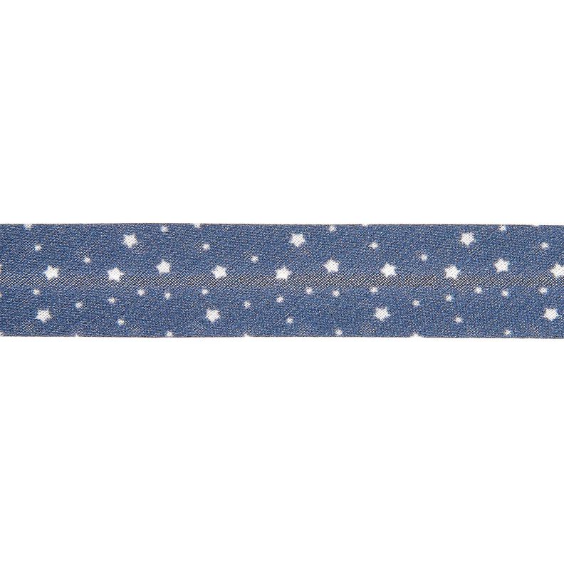 Bias binding Stars Organic cotton [20 mm] – navy blue,  image number 1
