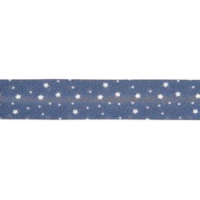 Bias binding Stars Organic cotton [20 mm] – navy blue, 
