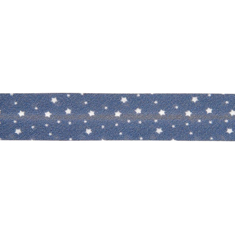 Bias binding Stars Organic cotton [20 mm] – navy blue,  image number 1