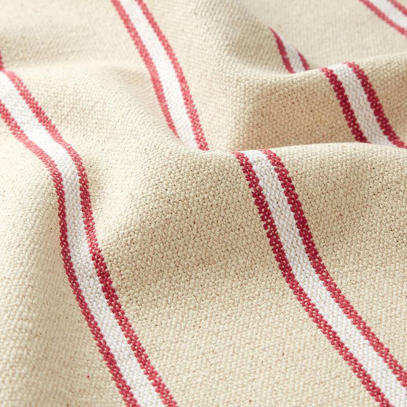 Woven Cotton rustic – carmine/natural, image number 2