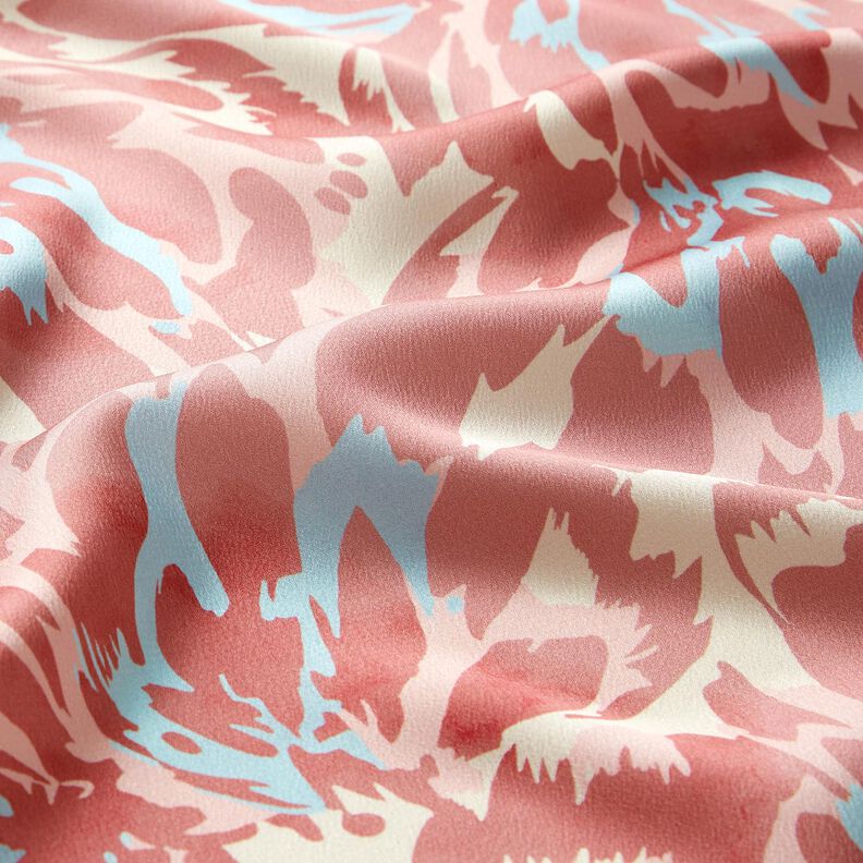 Satin crepe abstract petals – dusky pink/cream,  image number 2