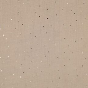 Double Gauze/Muslin Rectangle Foil Print | Poppy Fabrics – anemone/metallic gold, 
