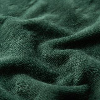 Cosy Towelling Bamboo Plain – dark green | Remnant 50cm, 