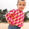 Softsweat wavy check| Poppy Fabrics – intense pink/peach orange,  thumbnail number 7