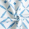 Decor Fabric Cotton Twill elegant diamonds – white/blue,  thumbnail number 3
