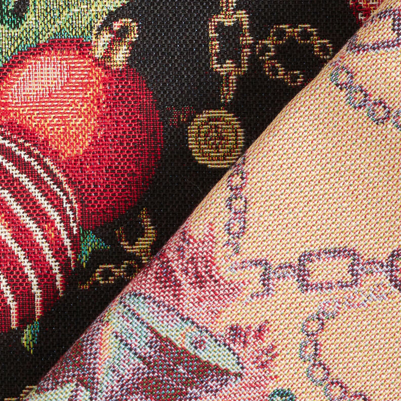 Decor Fabric Tapestry Fabric Christmas Tree Baubles – black/green, image number 4