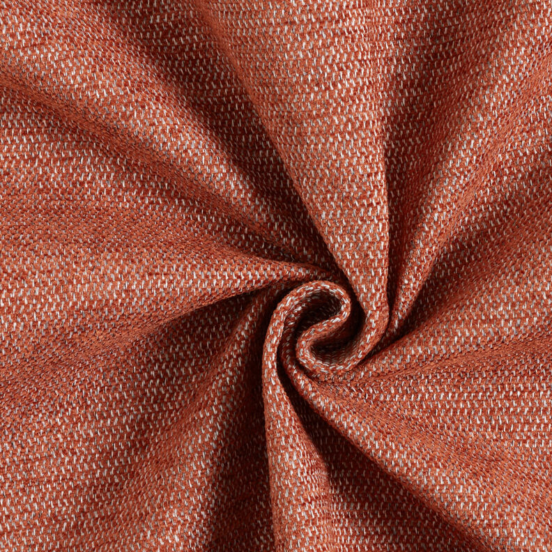 Upholstery Fabric Chenille Mottled – terracotta/silver grey,  image number 1