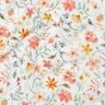 Double Gauze/Muslin Colourful Floral Meadow Digital Print | Poppy Fabrics – ivory/peach orange,  thumbnail number 2