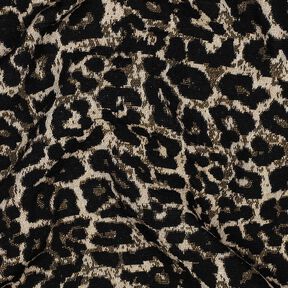 Jacquard Leopard pattern – natural/black, 