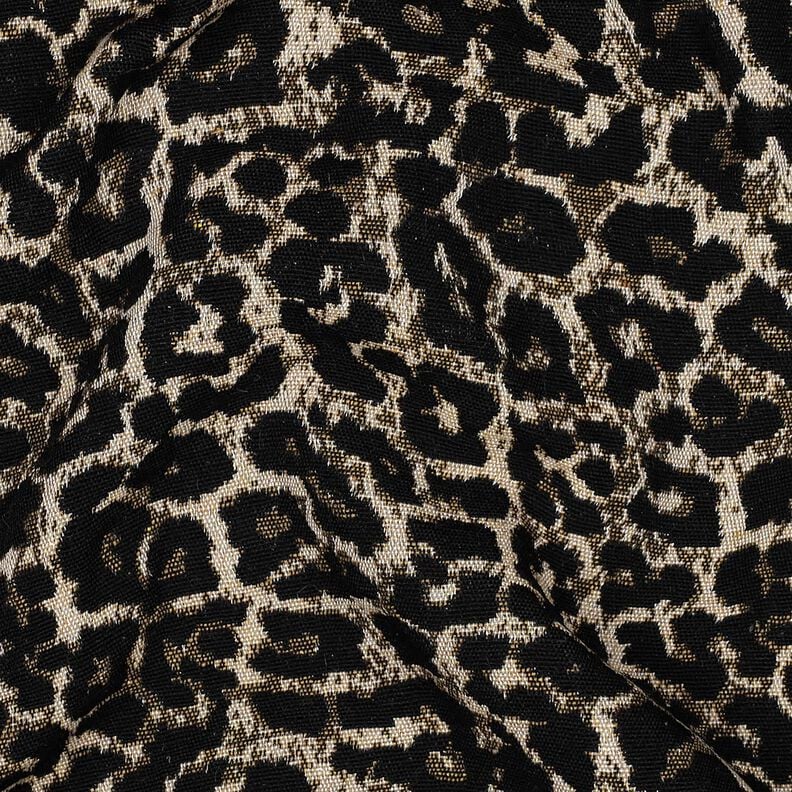 Jacquard Leopard pattern – natural/black, image number 2
