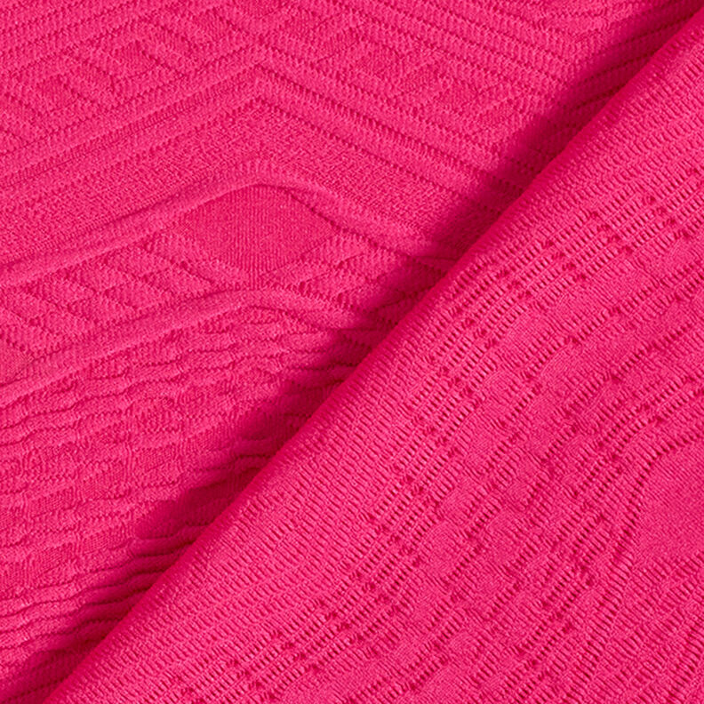 Zigzag Jacquard Jersey – intense pink,  image number 4