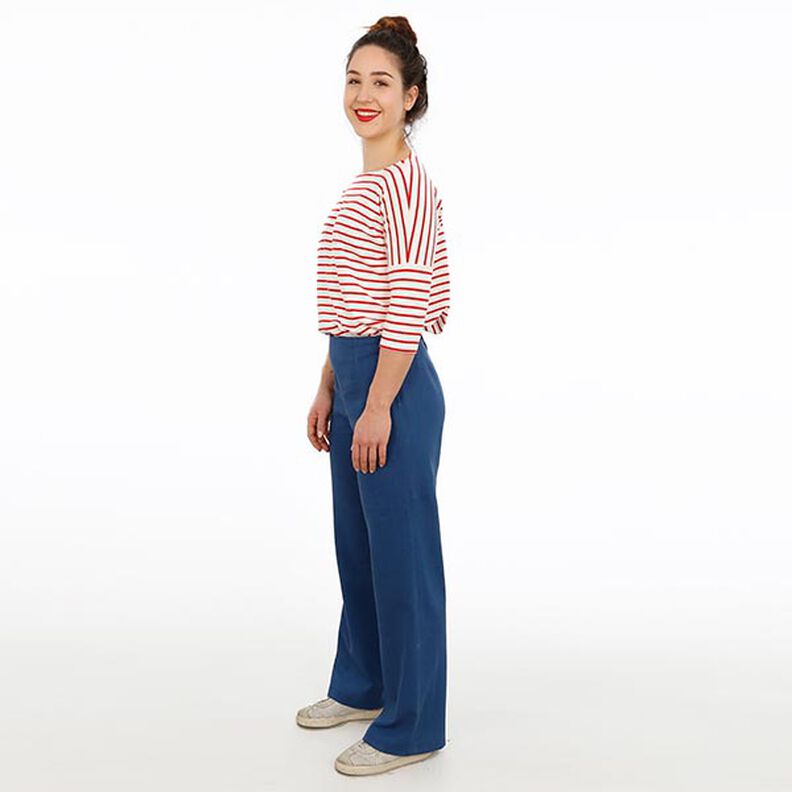 FRAU ELENA - plain trousers with a straight leg, Studio Schnittreif  | XS -  XXL,  image number 3