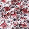 viscose fabric Sea of Daisies – white/purple,  thumbnail number 2
