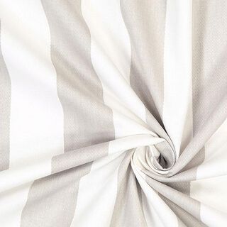 Stripes Cotton Twill 1 – light grey/white, 