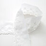 Feston lace ribbon flowers [65 mm] – white,  thumbnail number 1