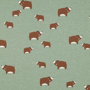 Cotton Jersey Bears | Poppy Fabrics &ndash; reed/chestnut, 