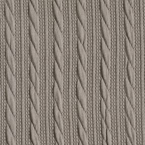 Knit Cloqué Cable-knit print – silk grey, 