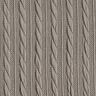 Knit Cloqué Cable-knit print – silk grey,  thumbnail number 1