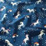 Decor Fabric Glow in the dark dancing unicorns – ocean blue/pink,  thumbnail number 12