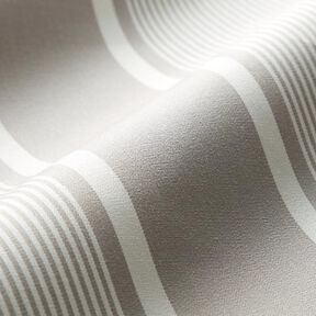 Outdoor Fabric Canvas stripe mix – light grey/white, 