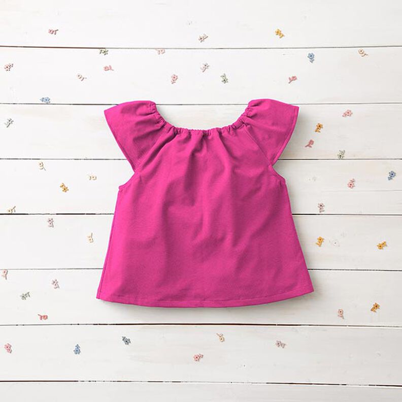 Medium Cotton Jersey Plain – intense pink,  image number 7