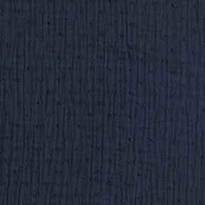 Double Gauze/Muslin dobby – navy blue, 