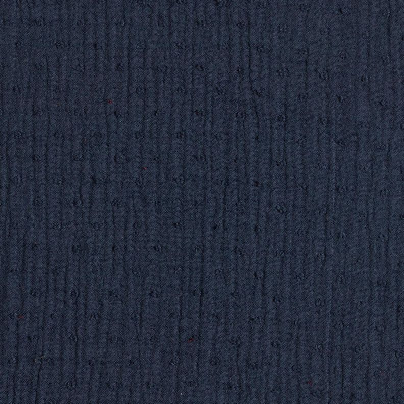 Double Gauze/Muslin dobby – navy blue,  image number 1