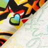 Decor Fabric Half Panama Graffiti – silver grey,  thumbnail number 3