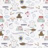 Cotton Poplin sweet Harry Potter world Licensed Fabric – white,  thumbnail number 1