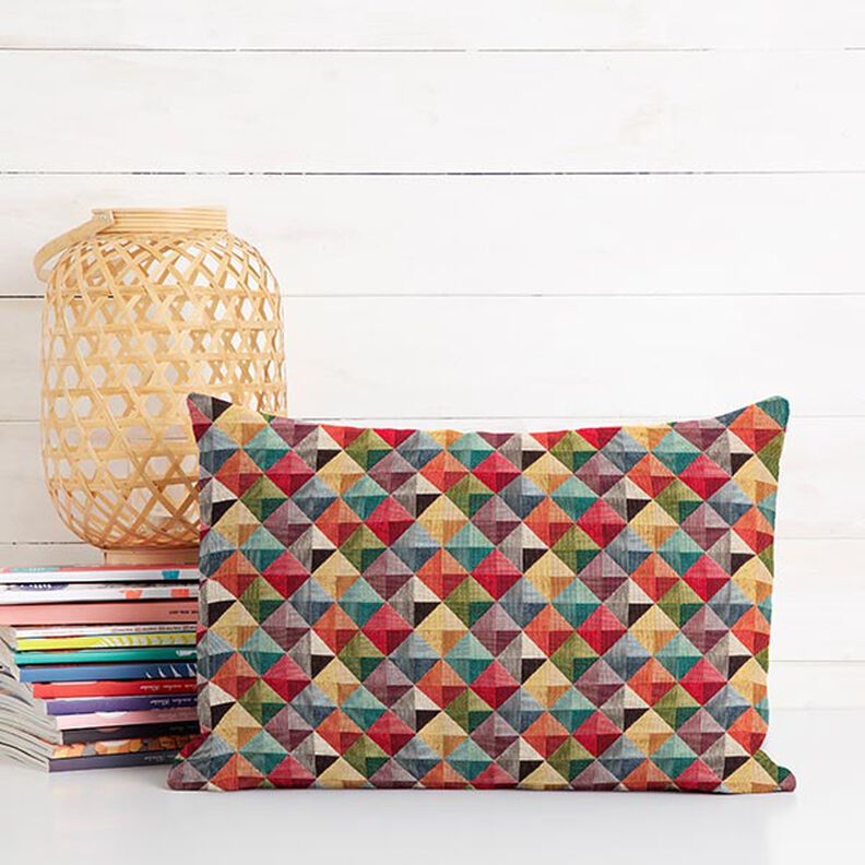 Decor Fabric Tapestry Fabric Colourful Retro Rhombuses, image number 7