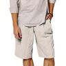 Linen fabric ramie mix stonewashed, heavy quality – light beige,  thumbnail number 4