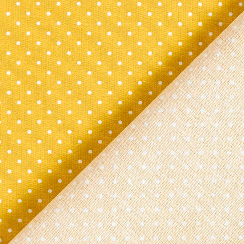 Cotton Poplin Little Dots – mustard/white, image number 6