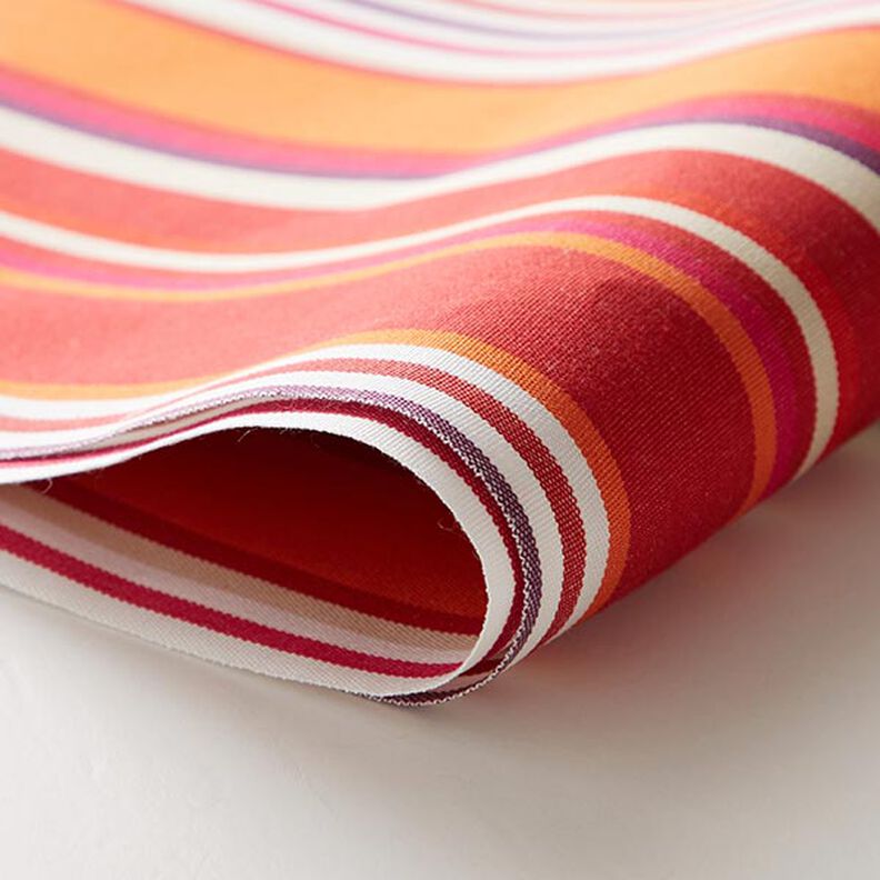 awning fabric Blurred Stripes – coral/berry,  image number 6