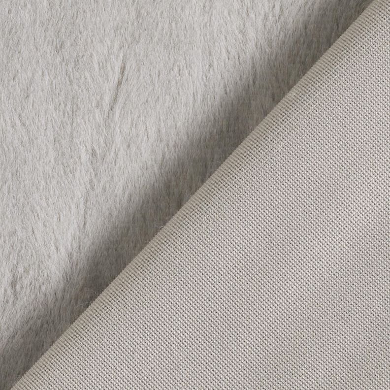 high-quality solid-color faux fur – light grey,  image number 3