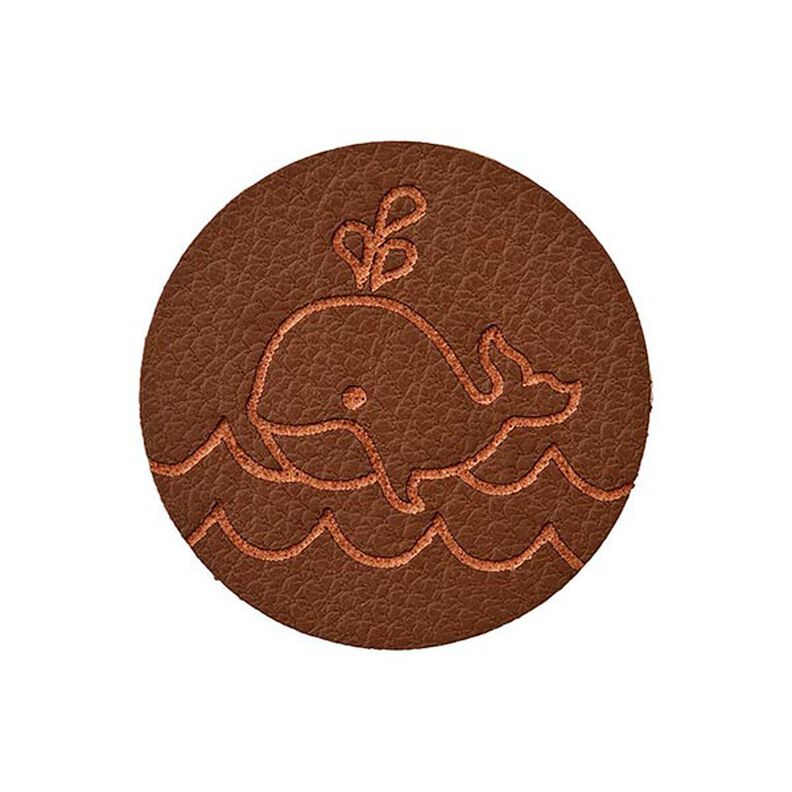 Whale Embellishment [ 23 mm ] – dark brown,  image number 1