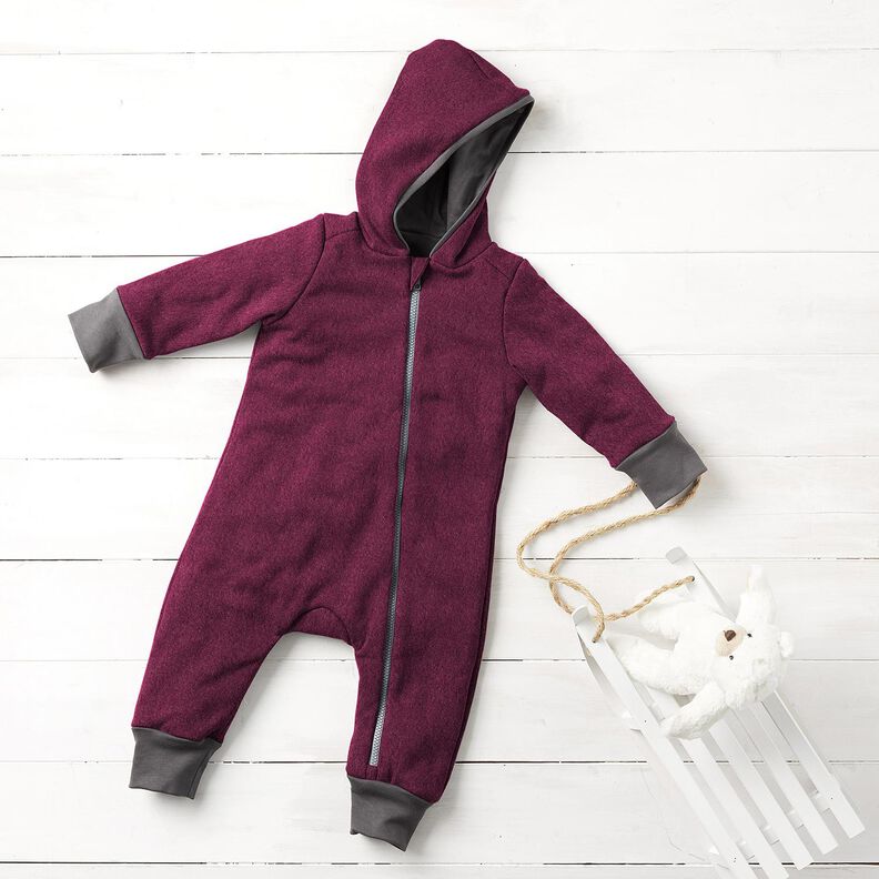 Fulled woollen loden – grape, image number 8