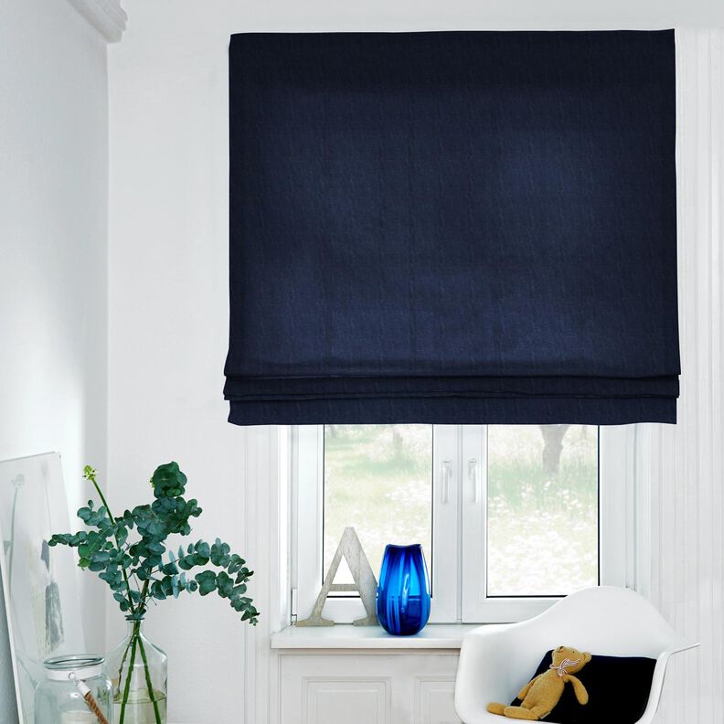 Lightweight linen blend pre-washed – midnight blue, image number 8