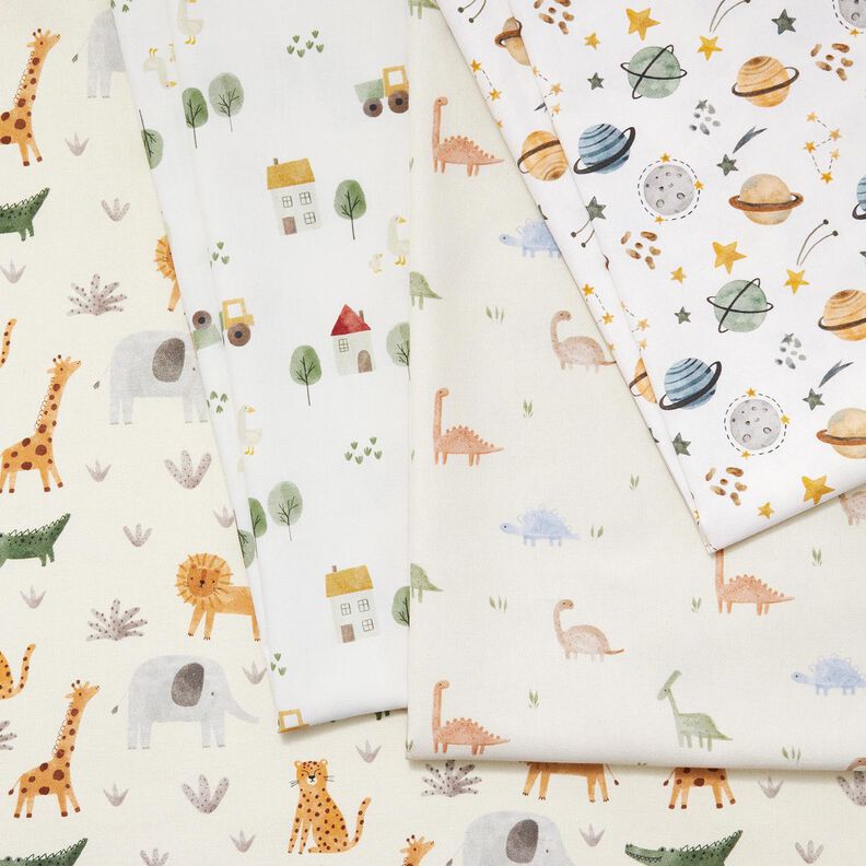 Decor Fabric Half Panama safari – offwhite,  image number 6