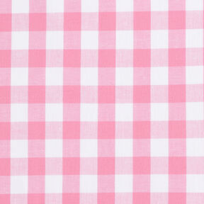 Cotton Vichy check 1,7 cm – pink/white, 