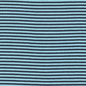 Ribbing Striped tubular fabric – sky blue/midnight blue, 
