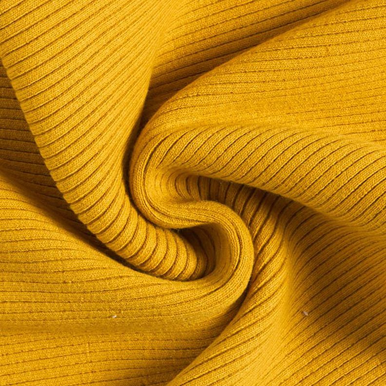 Heavy Hipster Jacket Cuff Ribbing – mustard,  image number 3