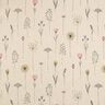 Decor Fabric Half Panama dried flowers – natural/pink,  thumbnail number 1