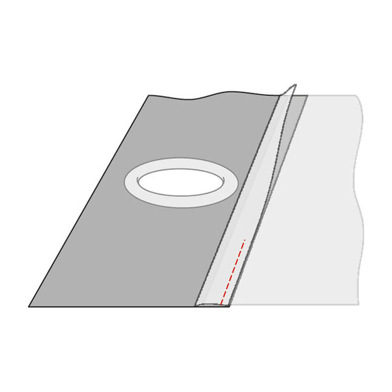 Eyelet Tape, 100 mm – grey | Gerster,  image number 4