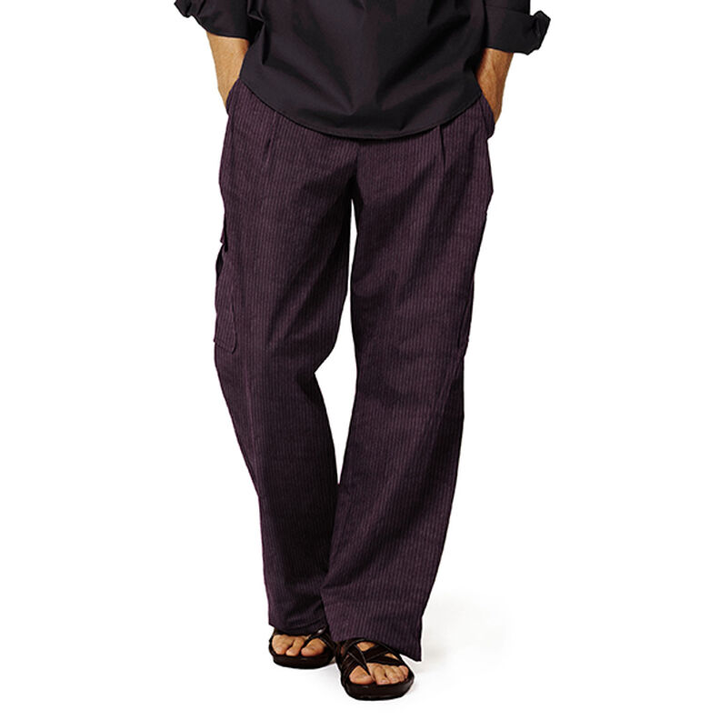 Chunky Corduroy pre-washed Plain – aubergine,  image number 12