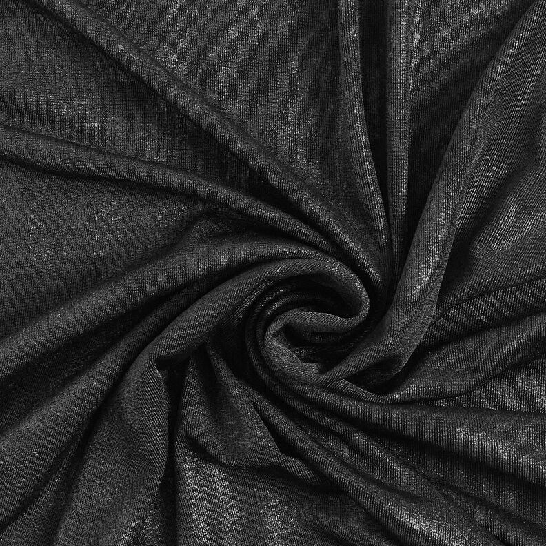 Glitter foil jersey – black,  image number 5