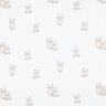 GOTS Double Gauze/Muslin Friendly Bears Digital Print | Poppy Fabrics – ivory/light taupe,  thumbnail number 1