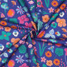 Cotton Poplin Meadow Flower Digital Print | Nerida Hansen – royal blue/light turquoise,  thumbnail number 3