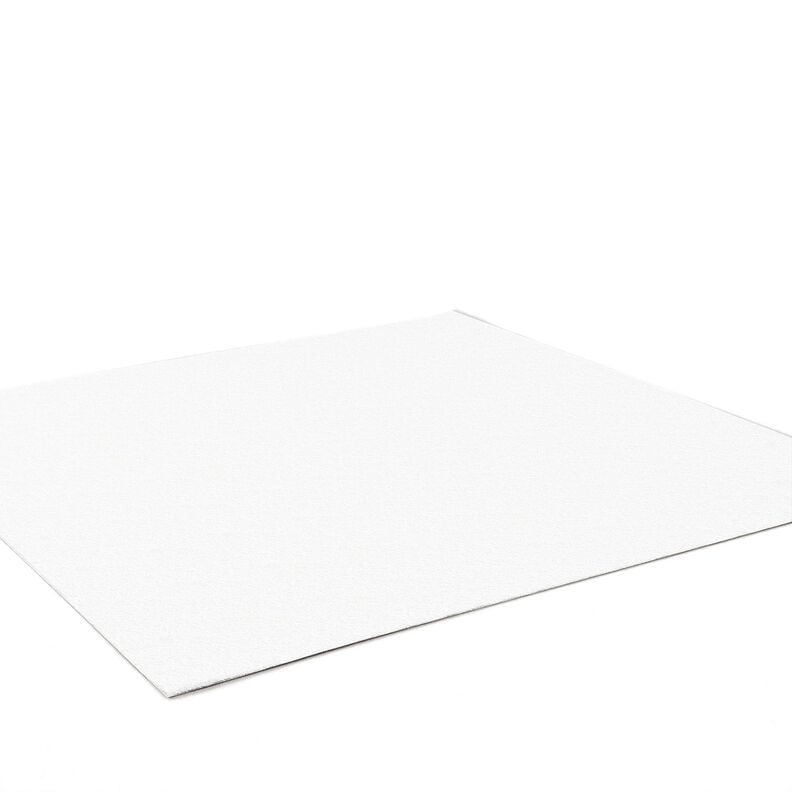 Felt 90 cm / 3 mm thick – white,  image number 2