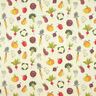 Decor Fabric Half Panama Vegetable varieties – light beige/burgundy,  thumbnail number 1